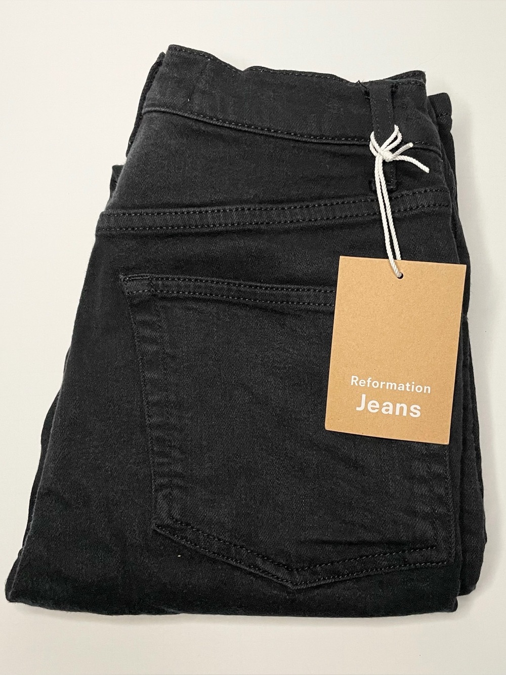 Reformation High & Skinny Black Jeans Size 25
